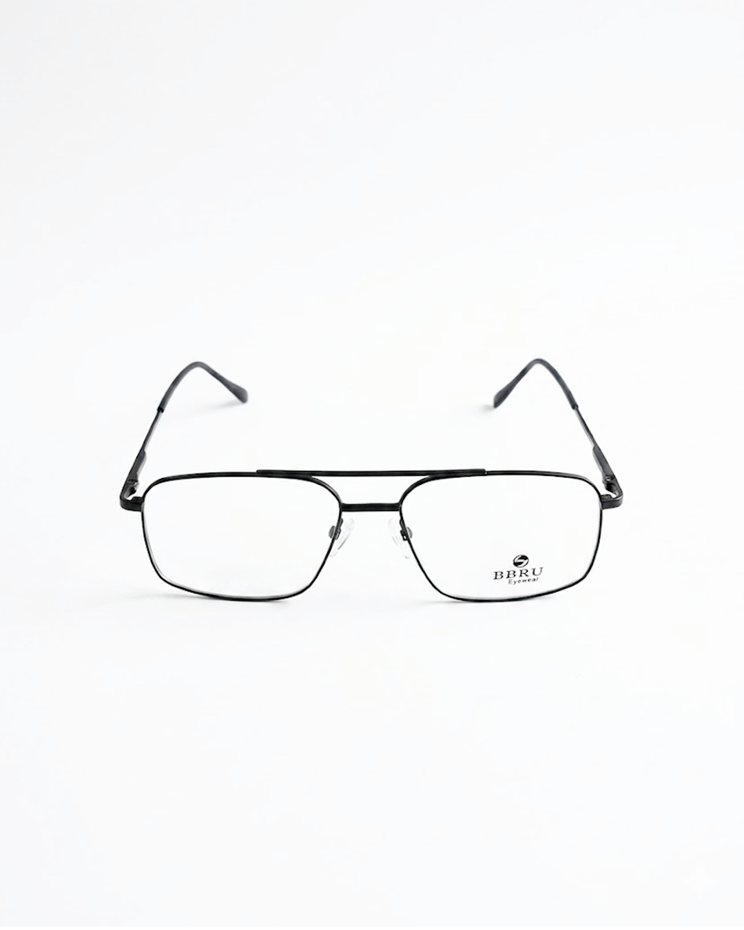 BRUU Geometry Metal Frame Eyewear – Black