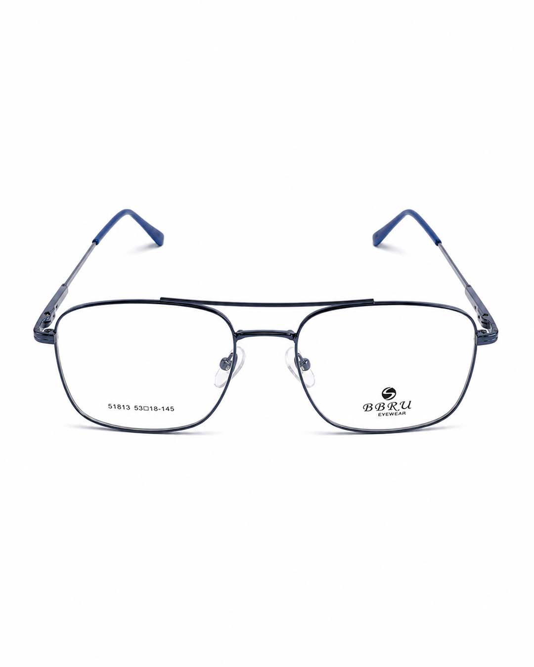 BRUU Geometry Metal Frame Eyewear – Blue