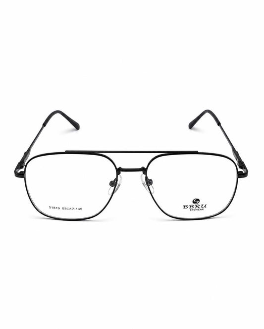 BRUU Geometry Metal Frame Eyewear – Black