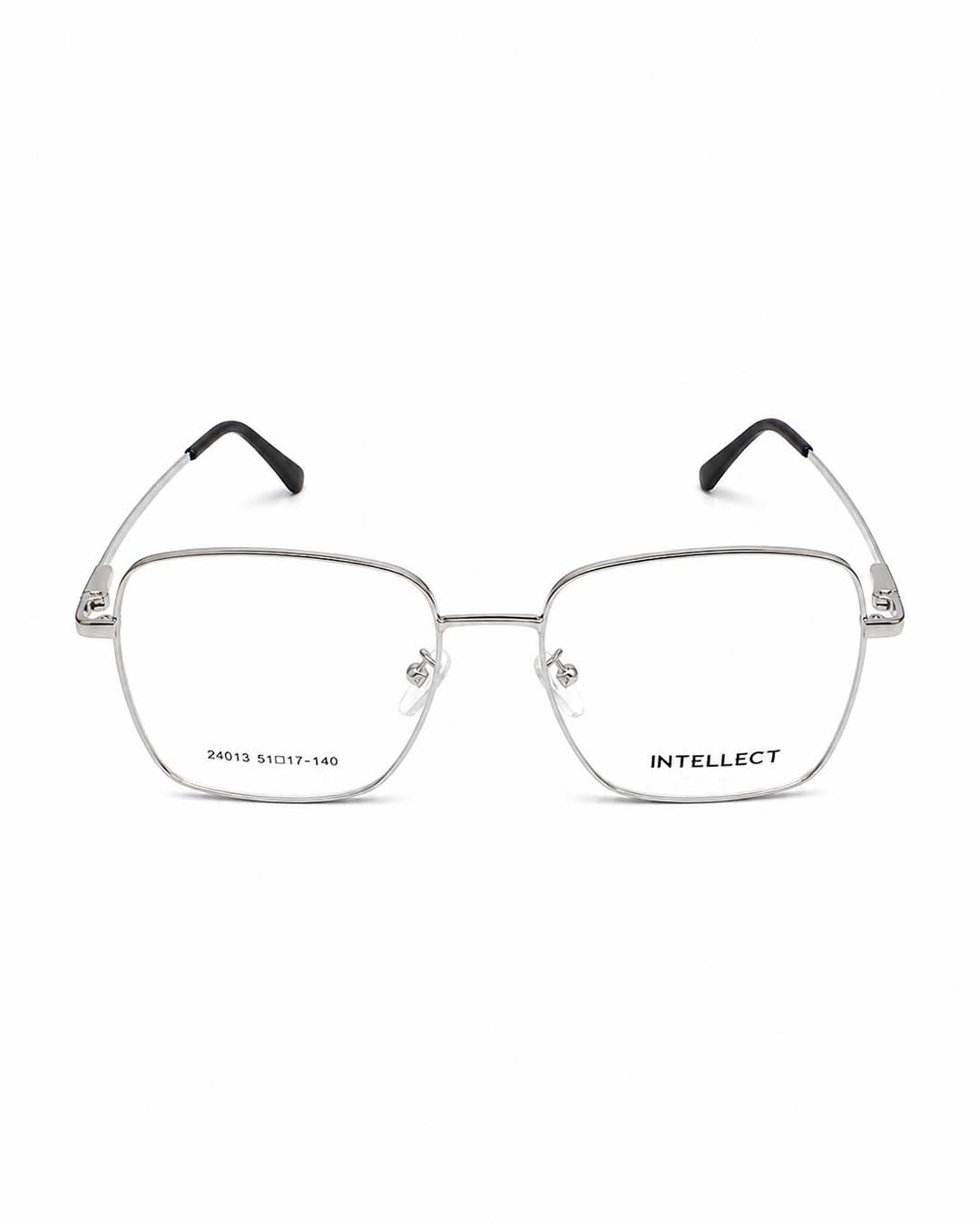 INTALLECT Round Metal Frame Eyewear – Silver