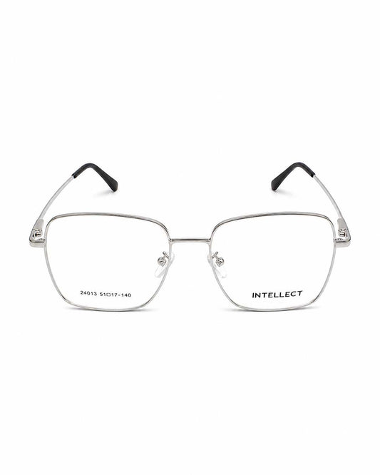 INTALLECT Round Metal Frame Eyewear – Silver
