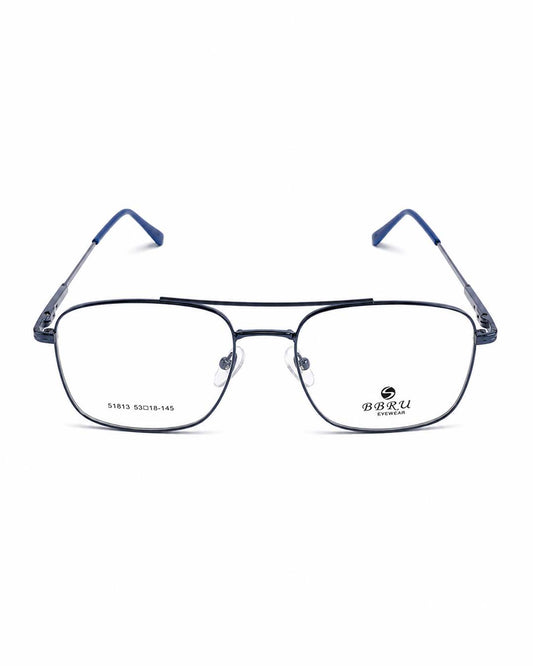 BRUU Geometry Metal Frame Eyewear – Blue